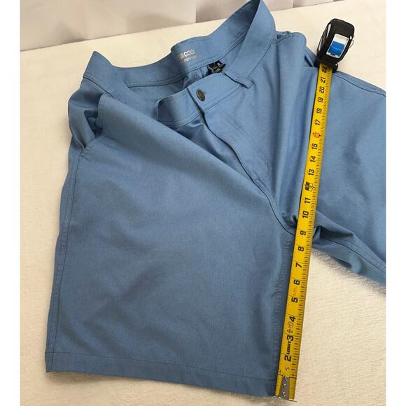 '32 Degrees Cool' Men's Stretch Performance Shorts Blue Size 38 - Picture 4 of 6